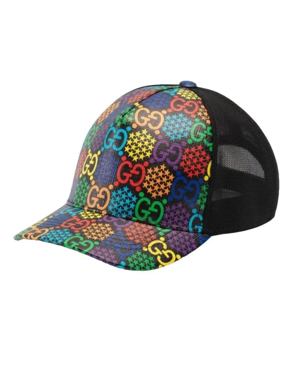 Gucci Rainbow GG Logo Mesh Baseball Cap